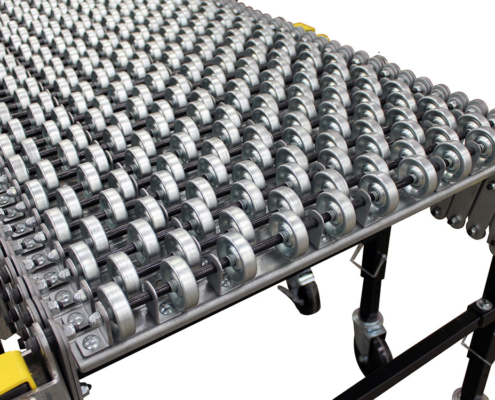 Steel skatewheels for gravity flex conveyor